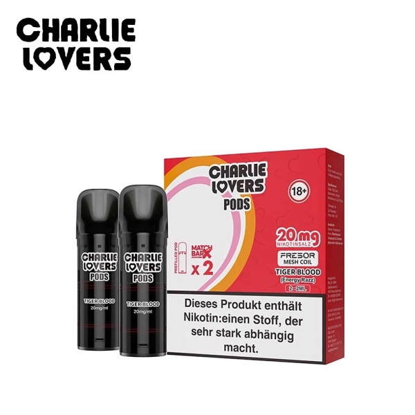 Charlie Lovers - Tiger Blood - Prefilled Pod 2ml/ Stück